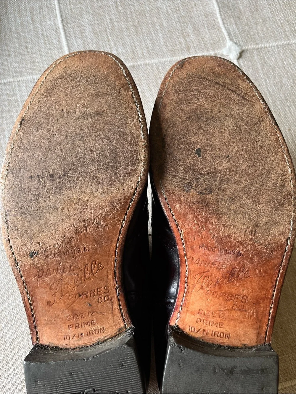 Men's Vintage Leather Dress Shoes 8.5 D Florsheim Wingtips Burgundy Brogue USA